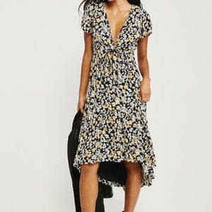 A new Abercrombie & Fitch ruffle hem midi dress